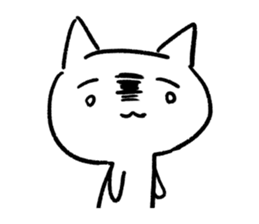 Keep smiling cat sticker #12488928