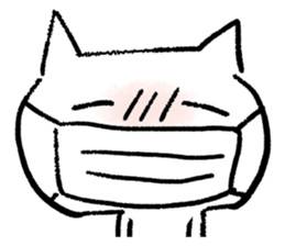 Keep smiling cat sticker #12488930
