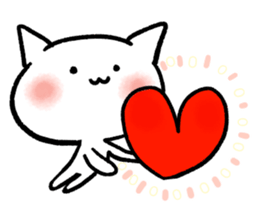 Keep smiling cat sticker #12488931