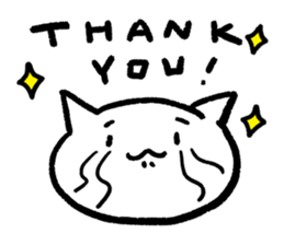 Keep smiling cat sticker #12488932