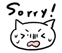Keep smiling cat sticker #12488933