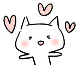 Keep smiling cat sticker #12488934