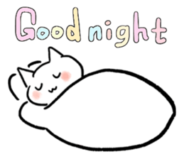 Keep smiling cat sticker #12488935
