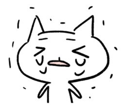 Keep smiling cat sticker #12488936