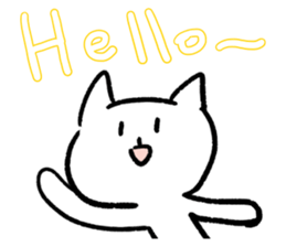 Keep smiling cat sticker #12488937