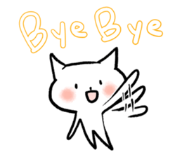 Keep smiling cat sticker #12488938