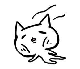 Keep smiling cat sticker #12488939