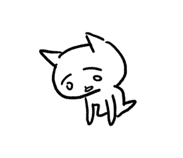 Keep smiling cat sticker #12488940