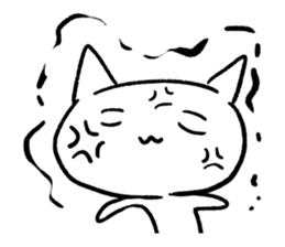 Keep smiling cat sticker #12488942