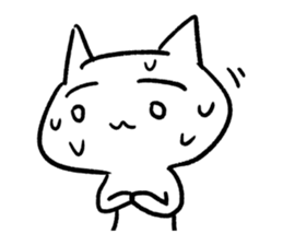 Keep smiling cat sticker #12488943
