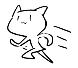 Keep smiling cat sticker #12488944