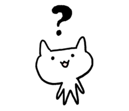 Keep smiling cat sticker #12488945