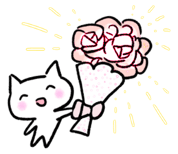 Keep smiling cat sticker #12488946