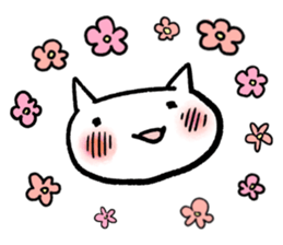 Keep smiling cat sticker #12488947