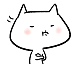 Keep smiling cat sticker #12488948