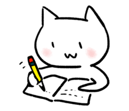Keep smiling cat sticker #12488949