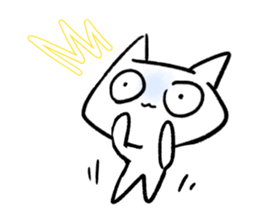 Keep smiling cat sticker #12488950