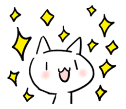 Keep smiling cat sticker #12488951