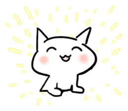 Keep smiling cat sticker #12488952