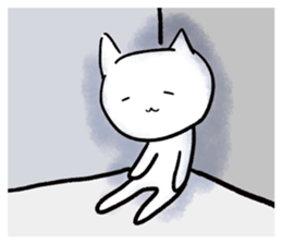 Keep smiling cat sticker #12488953