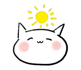 Keep smiling cat sticker #12488956