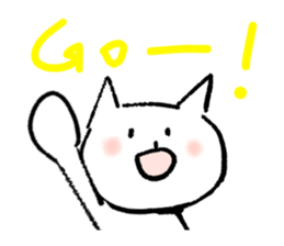 Keep smiling cat sticker #12488957