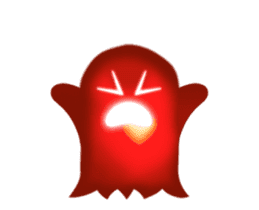 Cute Heart-Glowing Ghost (animated) sticker #12489362