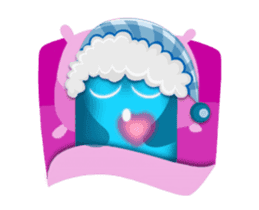 Cute Heart-Glowing Ghost (animated) sticker #12489363