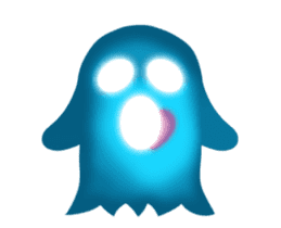Cute Heart-Glowing Ghost (animated) sticker #12489375
