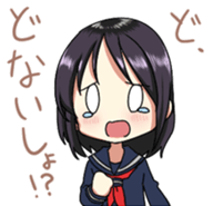 Quiet Osaka girl sticker #12490186