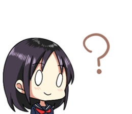 Quiet Osaka girl sticker #12490212