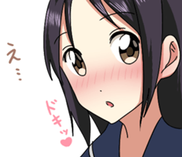 Quiet Osaka girl sticker #12490218