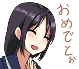 Quiet Osaka girl sticker #12490220