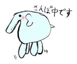 Lovely animals drawn by my daughter sticker #12490719