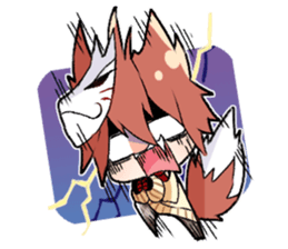 Fox boy sticker #12491649
