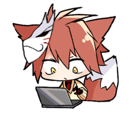 Fox boy sticker #12491651