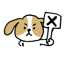 Cute Beagle dog Sticker-2 sticker #12492263