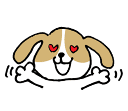 Cute Beagle dog Sticker-2 sticker #12492265