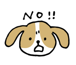 Cute Beagle dog Sticker-2 sticker #12492268