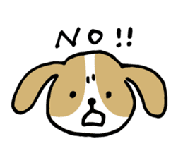 Cute Beagle dog Sticker-2 sticker #12492268
