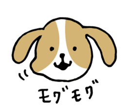 Cute Beagle dog Sticker-2 sticker #12492269