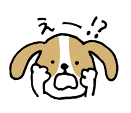 Cute Beagle dog Sticker-2 sticker #12492270