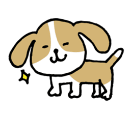 Cute Beagle dog Sticker-2 sticker #12492272