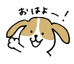 Cute Beagle dog Sticker-2 sticker #12492274