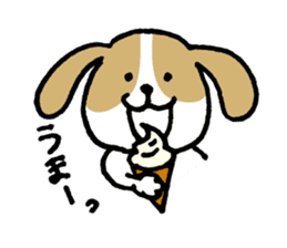 Cute Beagle dog Sticker-2 sticker #12492281