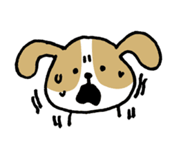 Cute Beagle dog Sticker-2 sticker #12492284
