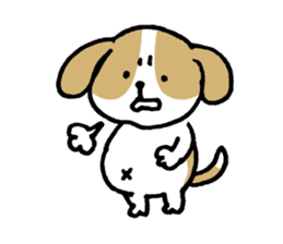 Cute Beagle dog Sticker-2 sticker #12492285