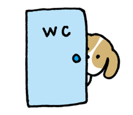 Cute Beagle dog Sticker-2 sticker #12492286