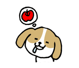 Cute Beagle dog Sticker-2 sticker #12492287