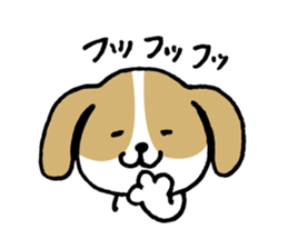 Cute Beagle dog Sticker-2 sticker #12492288